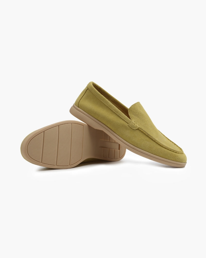 St.Vaxholm Premium loafer i mockaläder – Ljusgrön – Herr