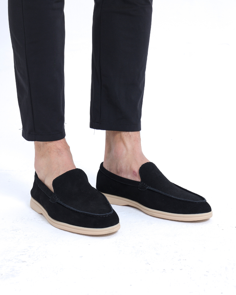 St.Vaxholm Premium loafer i mockaläder – Svart - Herr