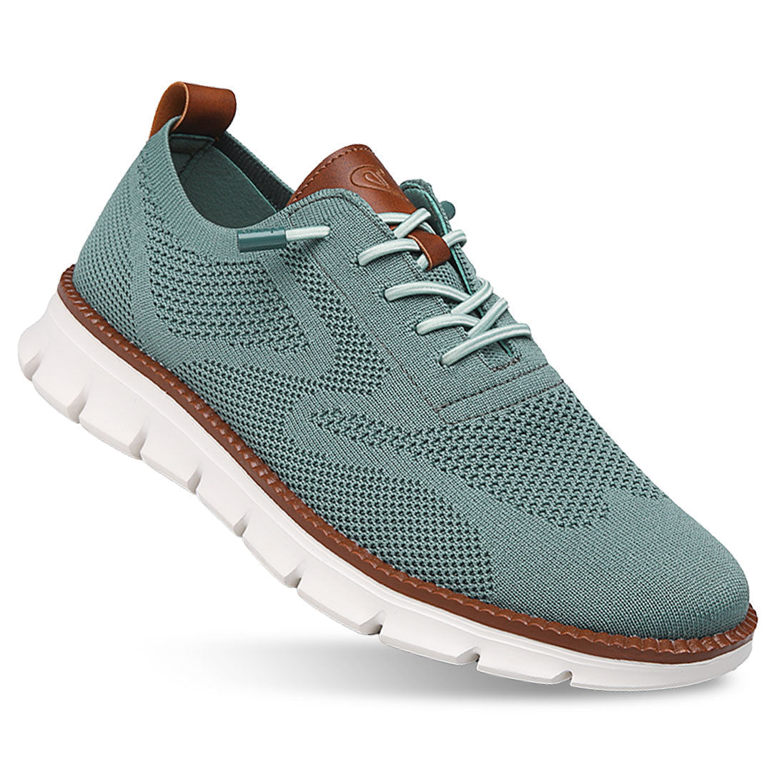 St.Vaxholm - Urban Eleganta och Bekväma Herrsneakers – Blågrön