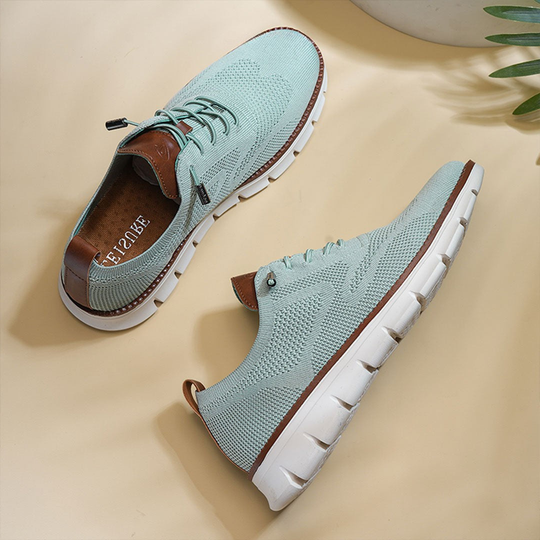 St.Vaxholm - Urban Eleganta och Bekväma Herrsneakers – Blågrön