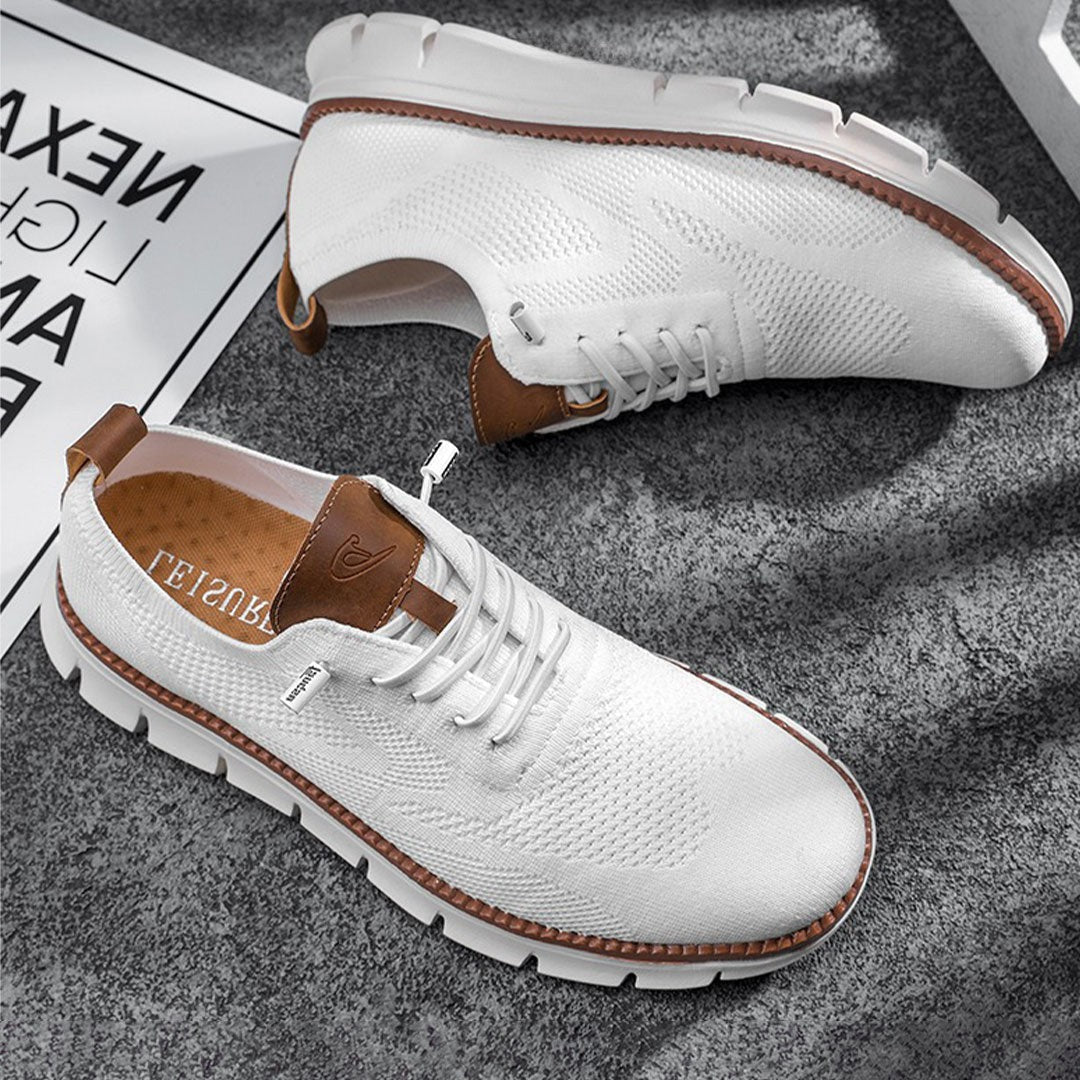 St.Vaxholm - Urban Bekväma och Andningsbara Herrsneakers Begränsad Upplaga – Vit