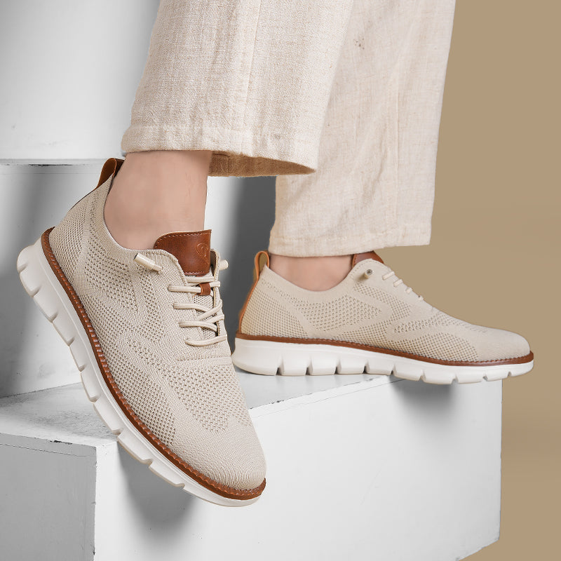 St.Vaxholm - Urban Eleganta och Bekväma Herrsneakers – Stenfärg