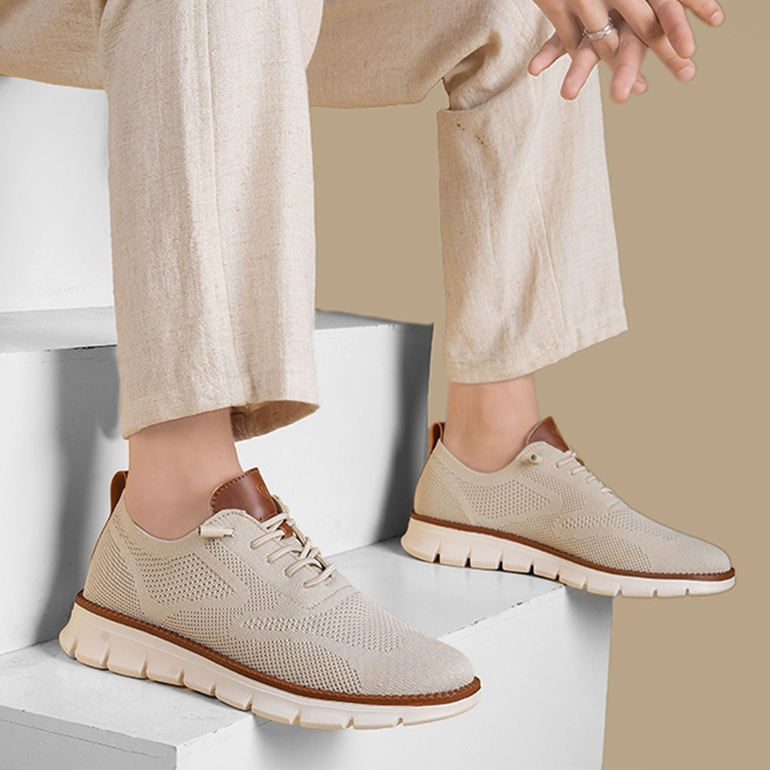 St.Vaxholm - Urban Eleganta och Bekväma Herrsneakers – Stenfärg