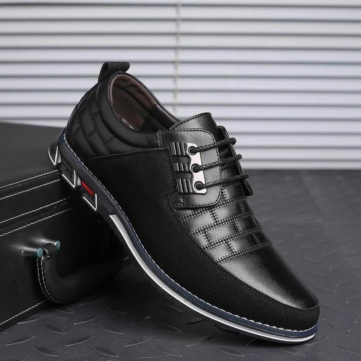 St.Vaxholm Oxford Derby Stripe – lädersko – Svart – Herr