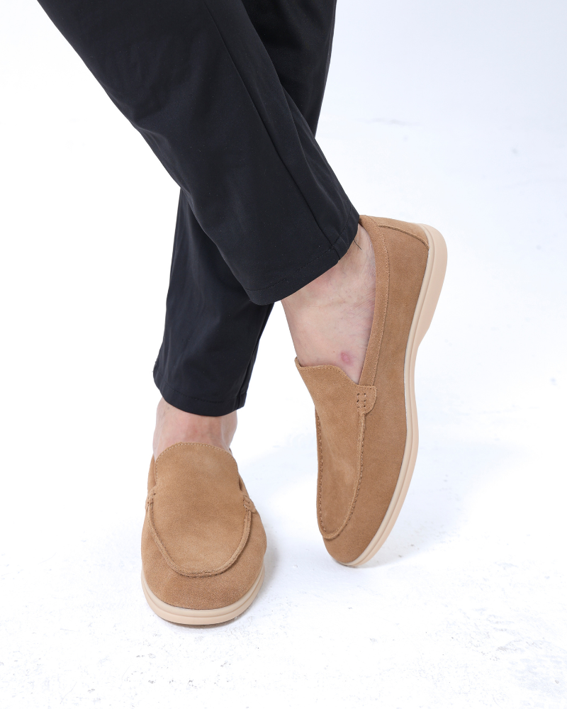 St.Vaxholm Premium loafer i mockaläder – Karamellbrun – Herr
