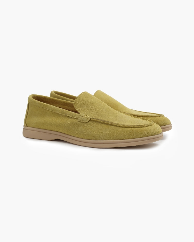 St.Vaxholm Premium loafer i mockaläder – Ljusgrön – Herr