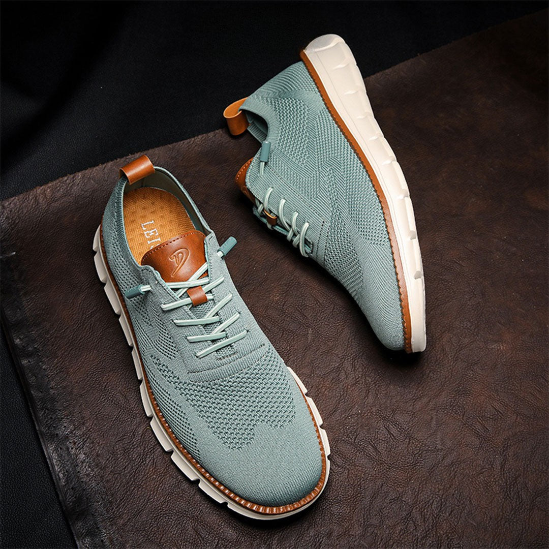 St.Vaxholm - Urban Eleganta och Bekväma Herrsneakers – Blågrön
