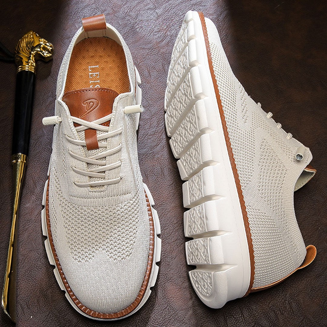 St.Vaxholm - Urban Eleganta och Bekväma Herrsneakers – Stenfärg
