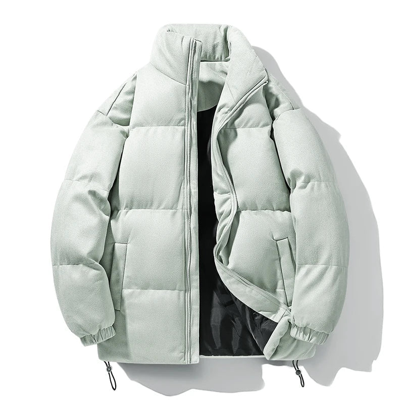 St.Vaxholm – Exklusiv Parkas i Hjortskinnsvelour – Lyxig Vinterjacka - Grön