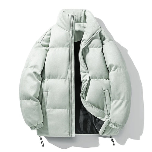 St.Vaxholm – Exklusiv Parkas i Hjortskinnsvelour – Lyxig Vinterjacka - Grön