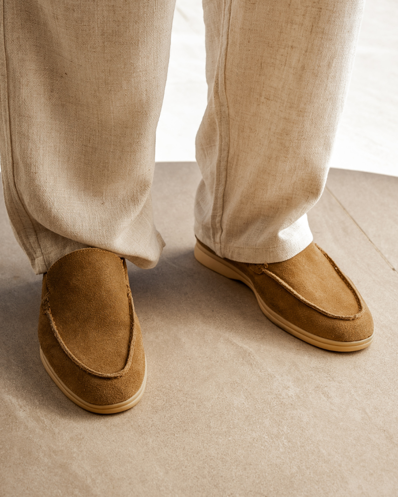 St.Vaxholm Premium loafer i mockaläder – Karamellbrun – Herr