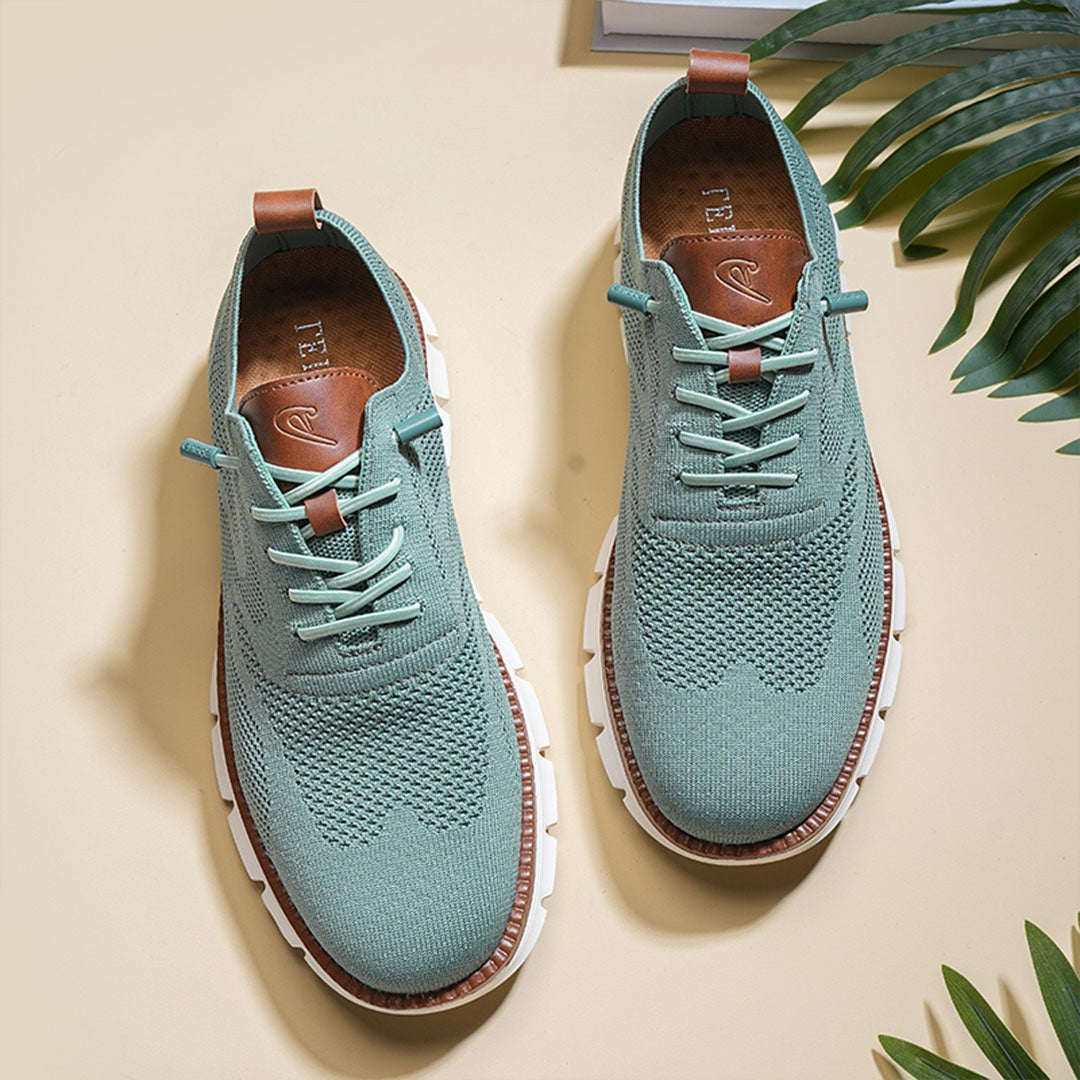 St.Vaxholm - Urban Eleganta och Bekväma Herrsneakers – Blågrön