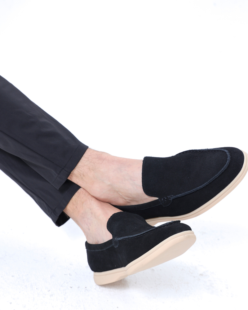 St.Vaxholm Premium loafer i mockaläder – Svart - Herr