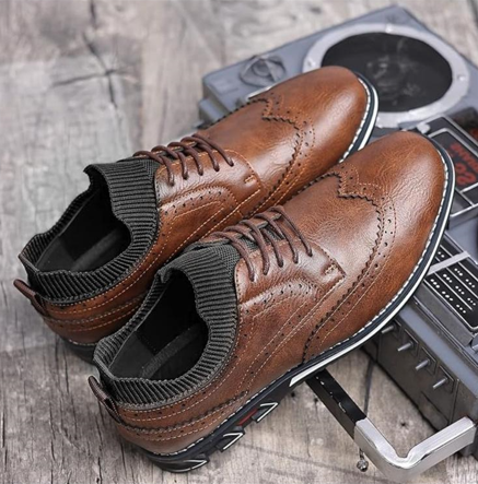 St.Vaxholm Oxford Classic Läderskon – Brun - Herr