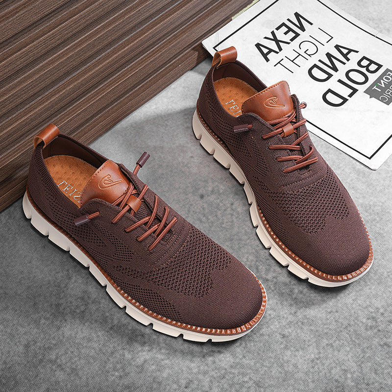 St.Vaxholm - Urban Eleganta och Bekväma Herrsneakers – Vinröd
