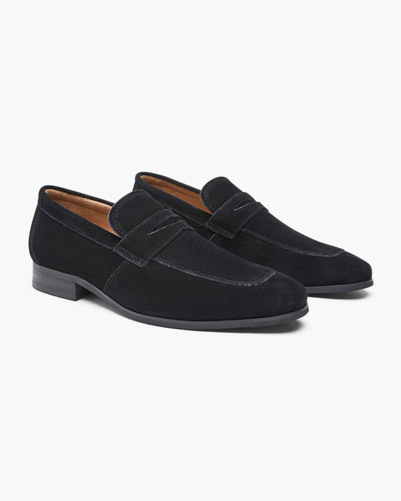 St.Vaxholm Lyxiga loafers i mockaläder – Svart – Herr