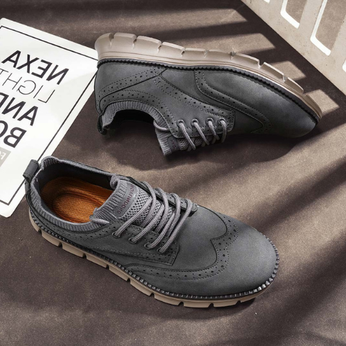St.Vaxholm - Atlas Vadderad och Bekväm Sneakers för Stadsliv – Grå