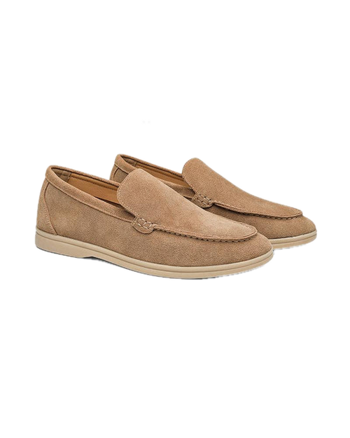 St.Vaxholm Premium loafer i mockaläder – Karamellbrun – Herr