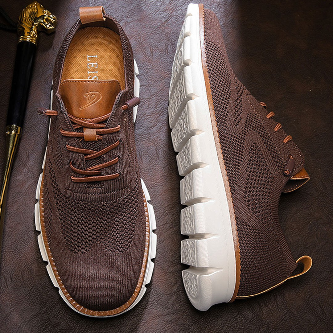 St.Vaxholm - Urban Eleganta och Bekväma Herrsneakers – Vinröd