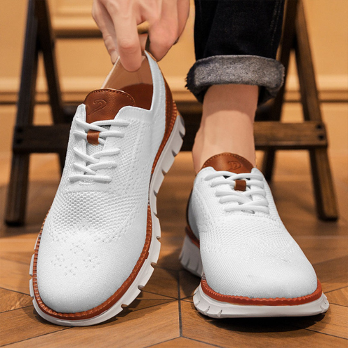 St.Vaxholm - Flexknite Andningsbara och Bekväma Sneakers - Vit
