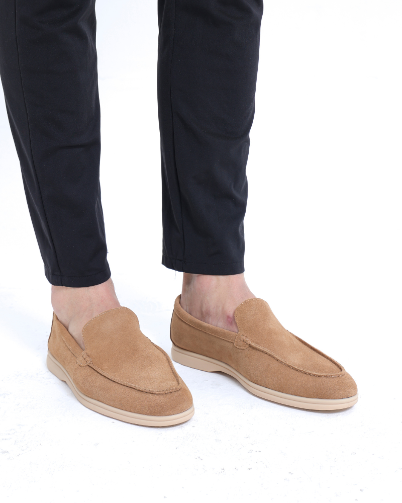 St.Vaxholm Premium loafer i mockaläder – Karamellbrun – Herr