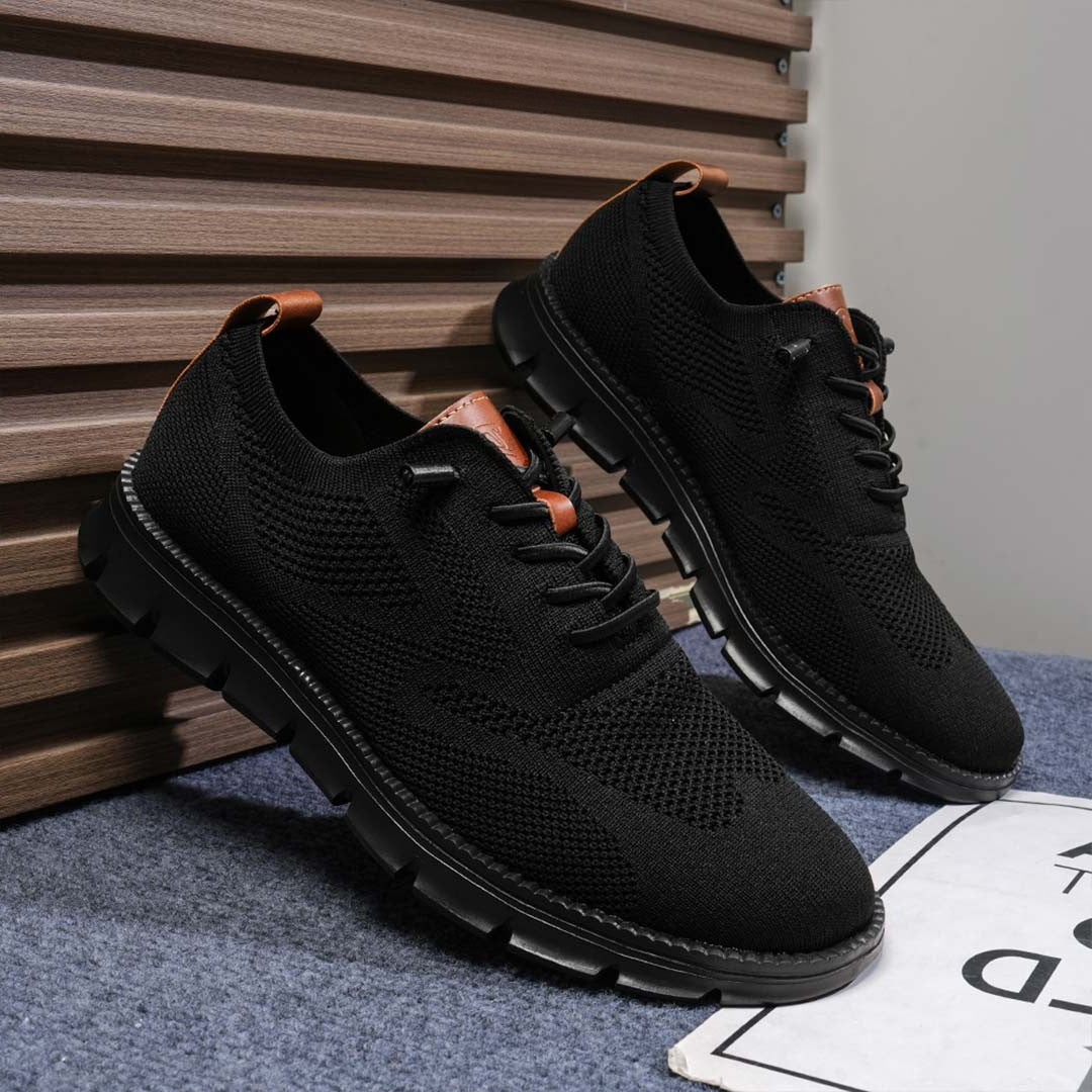 St. Vaxholm - Urban Blackout Eleganta och Bekväma Herrsneakers i Begränsad Upplaga - Svart