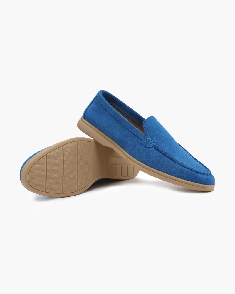 St.Vaxholm Premium loafer i mockaläder – Blå - Herr