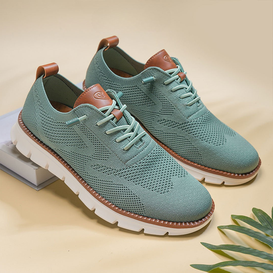 St.Vaxholm - Urban Eleganta och Bekväma Herrsneakers – Blågrön