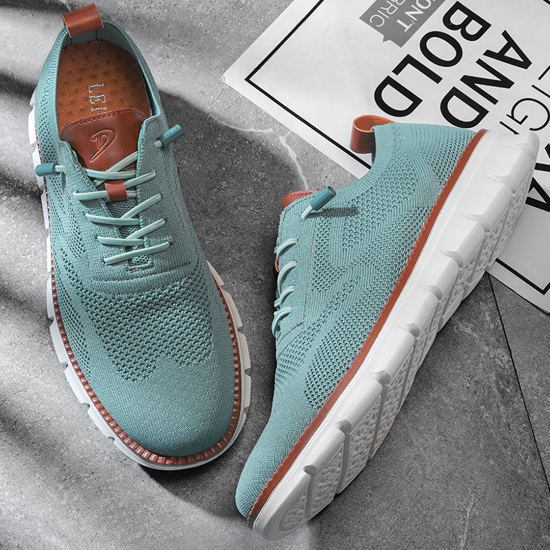 St.Vaxholm - Urban Eleganta och Bekväma Herrsneakers – Blågrön