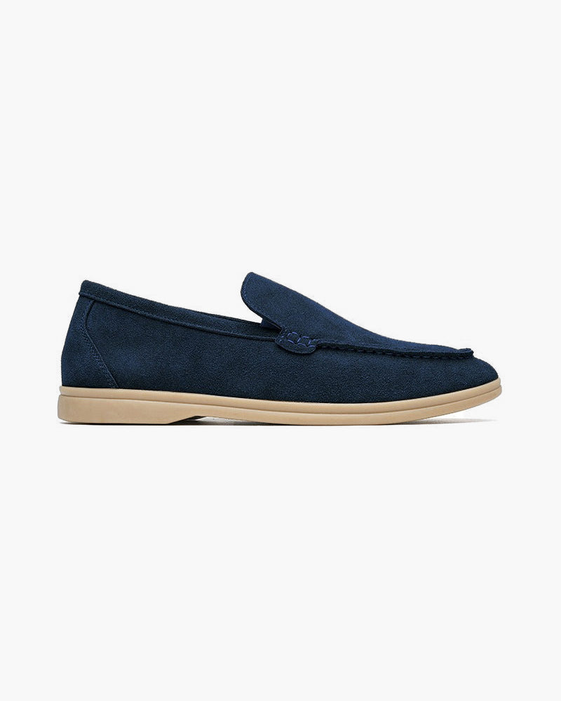 St.Vaxholm Premium loafer i mockaläder – Marinblå – Herr