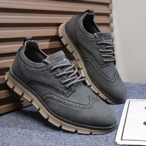 St.Vaxholm - Atlas Vadderad och Bekväm Sneakers för Stadsliv – Grå