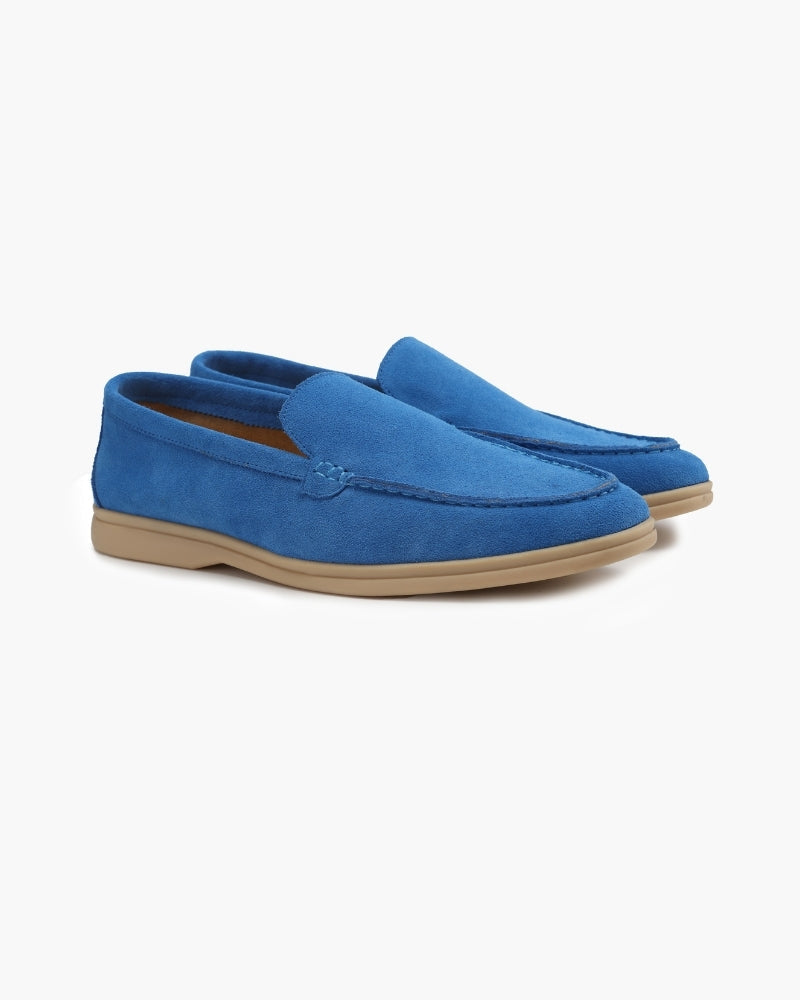 St.Vaxholm Premium loafer i mockaläder – Blå - Herr