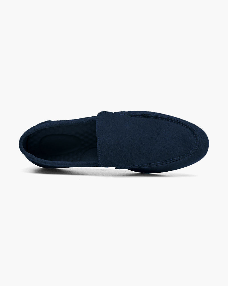 St.Vaxholm Premium loafer i mockaläder – Marinblå – Herr