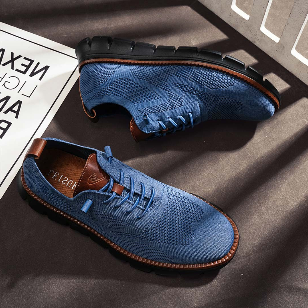 St.Vaxholm - Urban Blackout Eleganta och Bekväma Herrsneakers i Begränsad Upplaga - Lapisblå