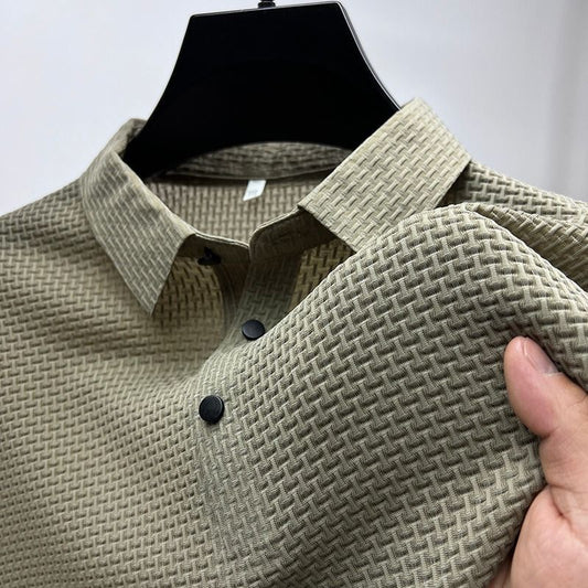 St.Vaxholm Bracciano Premium polotröja – Aprikos – Herr