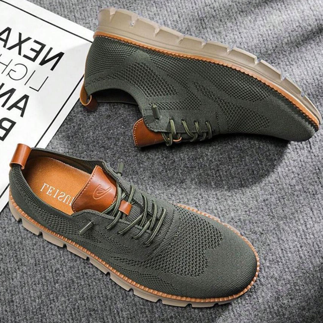 St.Vaxholm - Urban Bekväma och Andningsbara Herrsneakers Begränsad Upplaga – Olivgrön