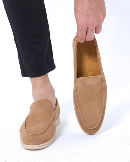 St.Vaxholm Premium loafer i mockaläder – Karamellbrun – Herr