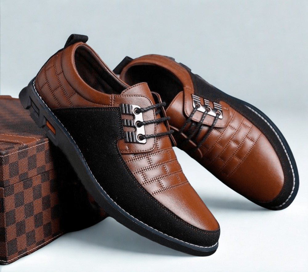 St.Vaxholm Oxford Derby No-Stripe Läderskor – Brun - Herr