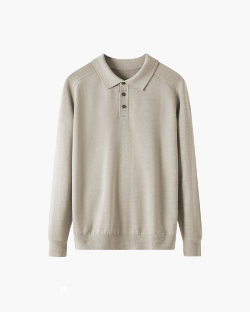 St.Vaxholm - Premiumull Pikétröja - Beige