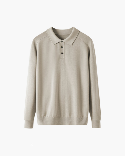 St.Vaxholm - Premiumull Pikétröja - Beige