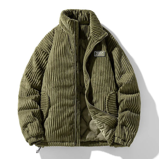 St.Vaxholm - Winter-Cord-Parka 2024 für Herren - Armégrön