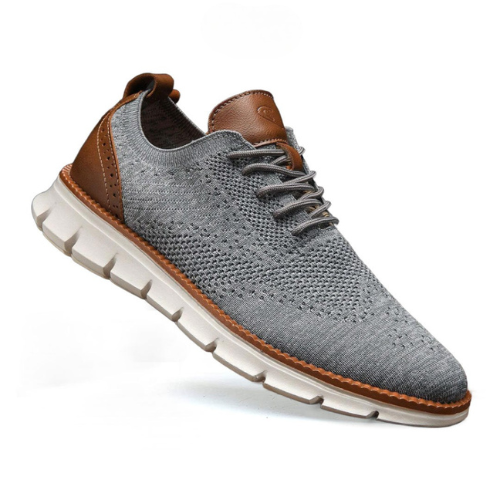 St.Vaxholm - Flexknite Andningsbara och Bekväma Sneakers - Grå