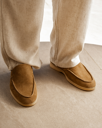 St.Vaxholm Premium loafer i mockaläder – Karamellbrun – Herr
