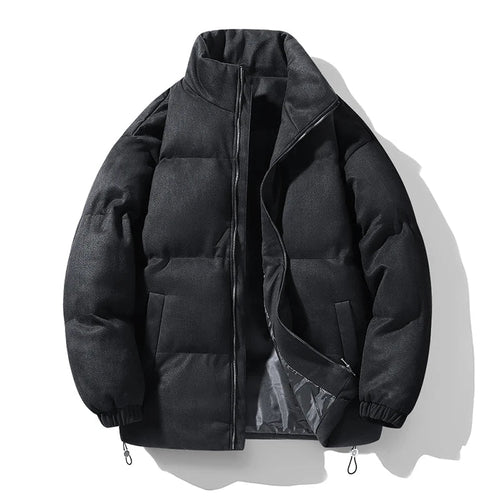 St.Vaxholm – Exklusiv Parkas i Hjortskinnsvelour – Lyxig Vinterjacka - Svart