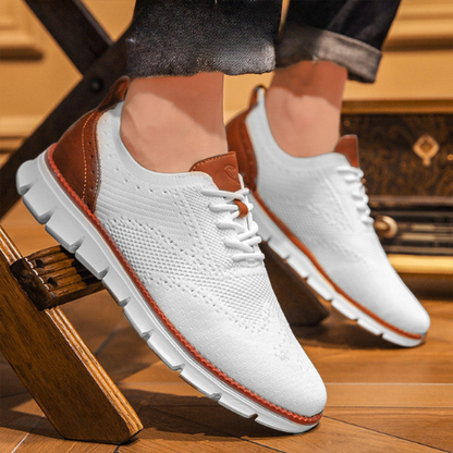 St.Vaxholm - Flexknite Andningsbara och Bekväma Sneakers - Vit
