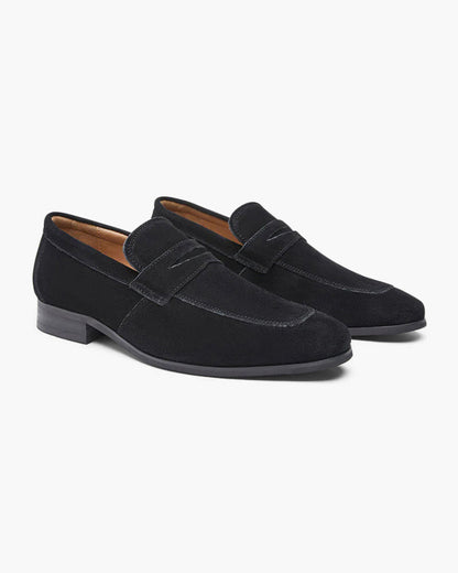 St.Vaxholm Lyxiga loafers i mockaläder – Svart – Herr