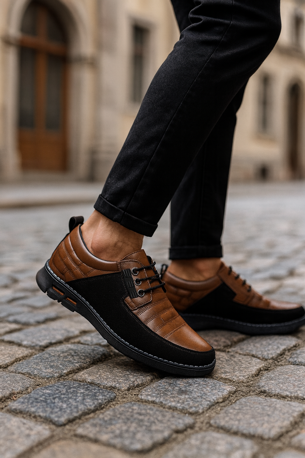 St.Vaxholm Oxford Derby No-Stripe Läderskor – Brun - Herr