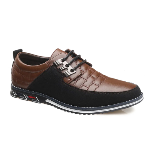 St.Vaxholm Oxford Derby Stripe Lädersko – Brun - Herr