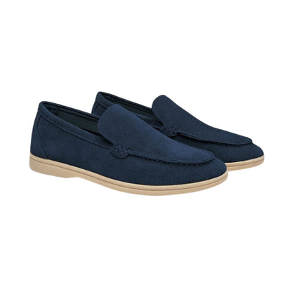 St.Vaxholm Premium loafer i mockaläder – Marinblå – Herr