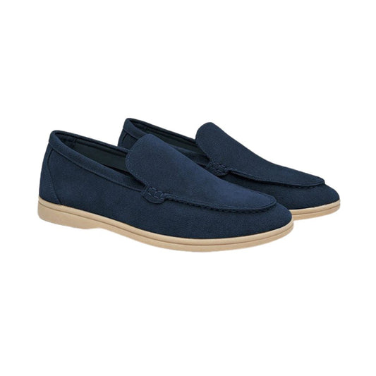 St.Vaxholm Premium loafer i mockaläder – Marinblå – Herr